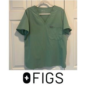 Figs Jade 1 pocket scrub top size XL